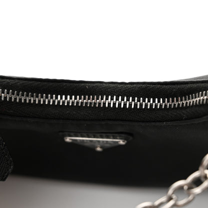 Prada Tessuto Nylon Mini Re-Edition 2000 Shoulder Bag Black 11 of 12