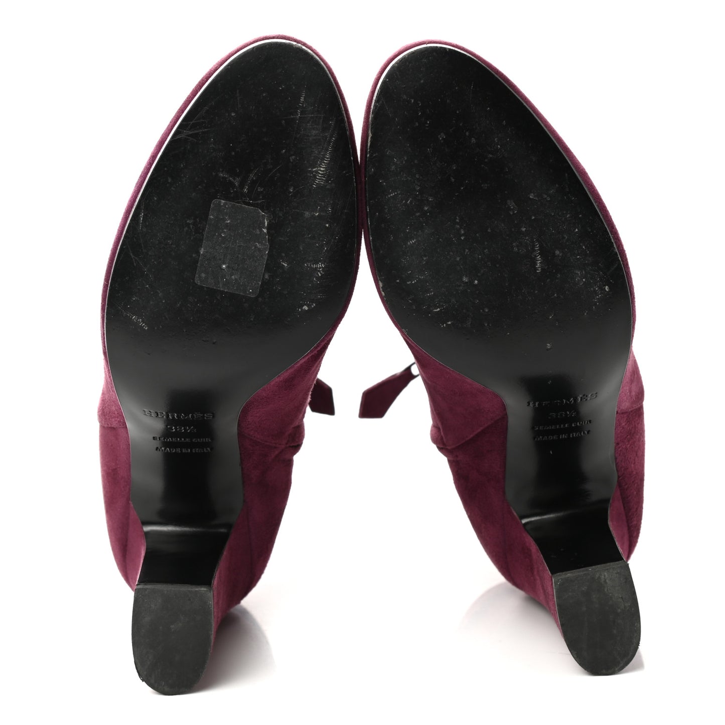 Suede Goatskin Joueuse Ankle Boots 38.5 Lie De Vin