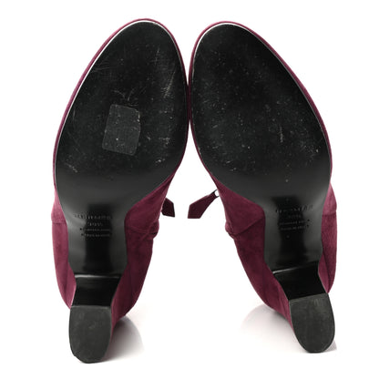 Hermes Suede Goatskin Joueuse Ankle Boots 38.5 Lie De Vin 5 of 9