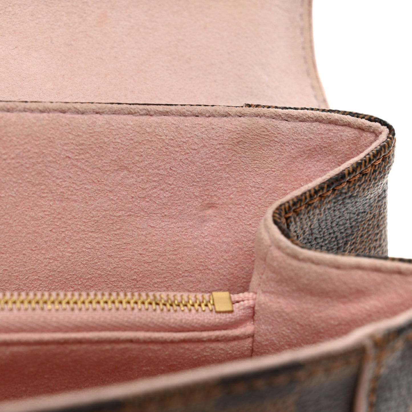 Damier Ebene Caissa Clutch Rose Ballerine