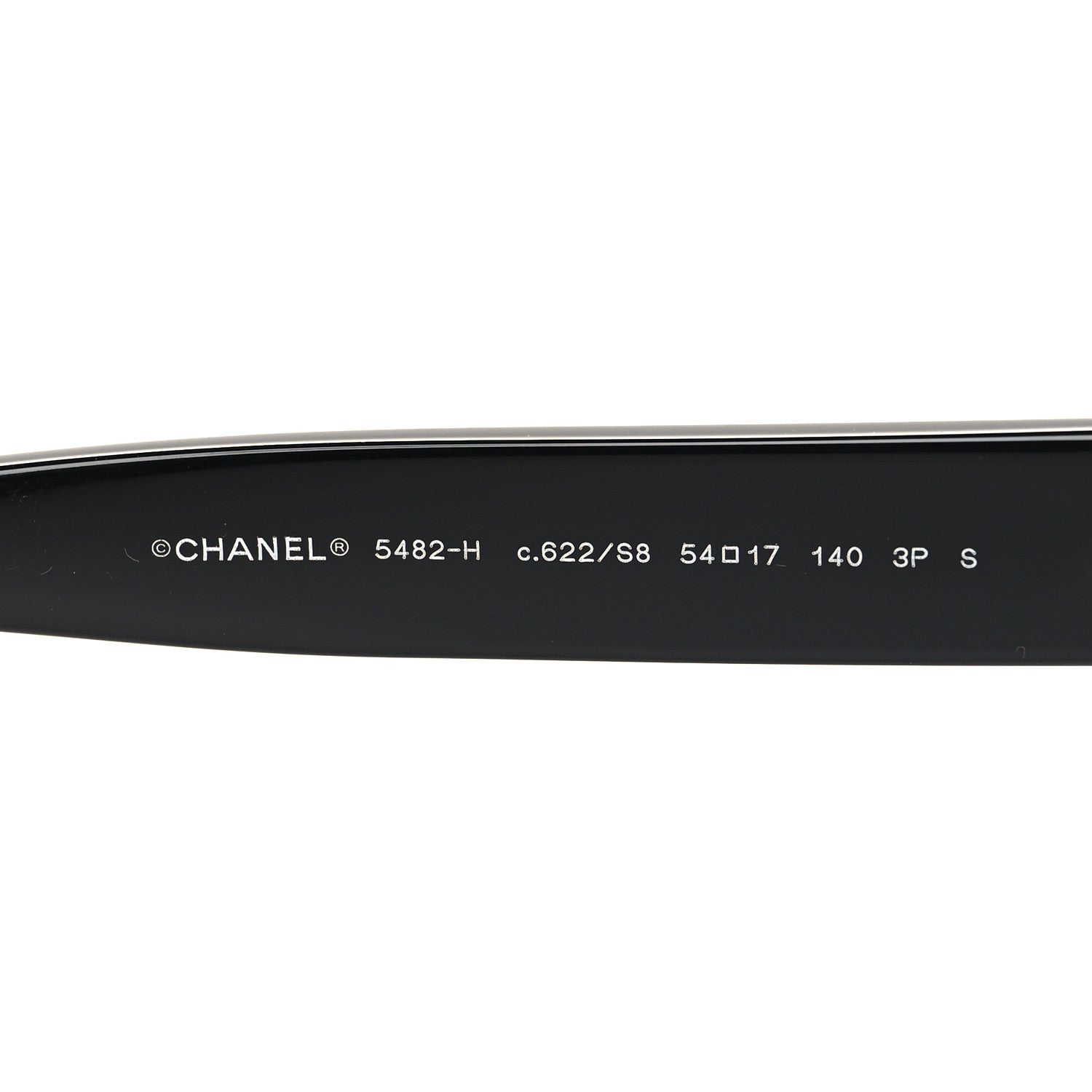 Chanel Acetate Polarized Pearl CC Square Sunglasses 5482-H Black 5 of 8