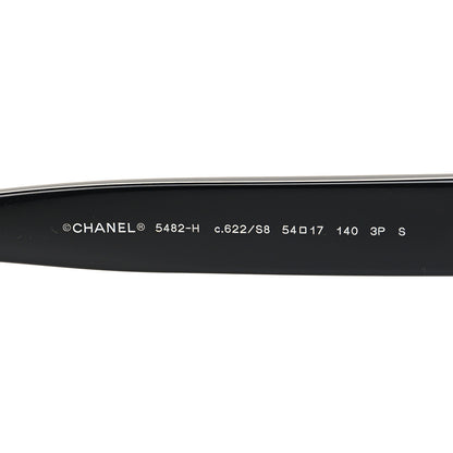 Chanel Acetate Polarized Pearl CC Square Sunglasses 5482-H Black 5 of 8