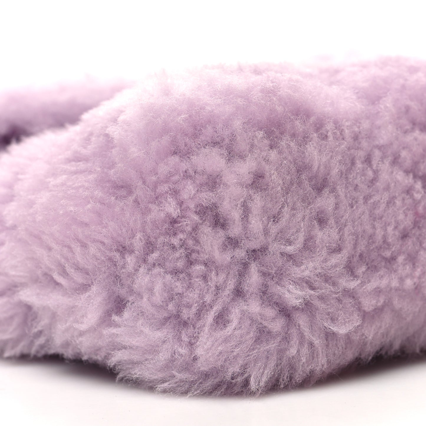 Shearling Quilted Monogram Loulou Puffer Pouch Clutch Lilac