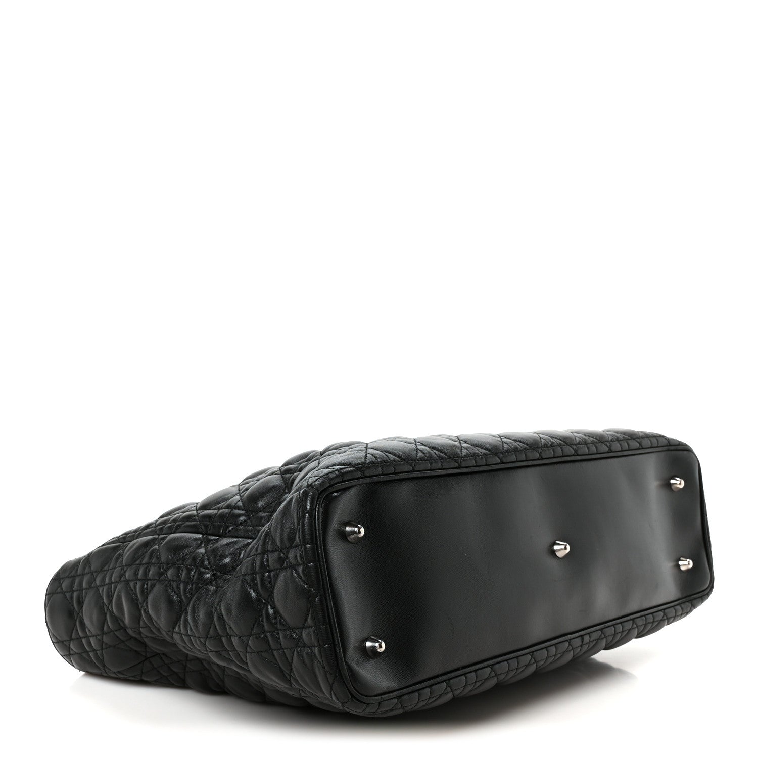 Christian Dior Lambskin Cannage XL Lady Dior Black 4 of 10