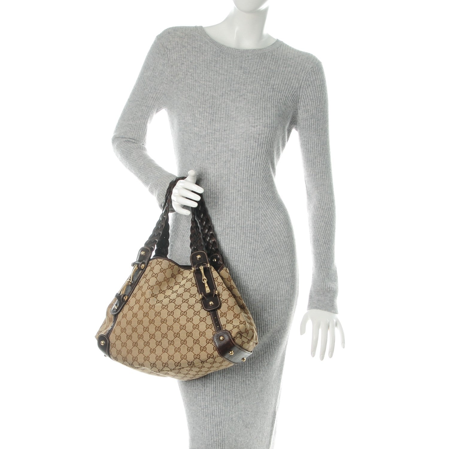 Gucci Monogram Small Pelham Shoulder Bag Dark Brown 2 of 7
