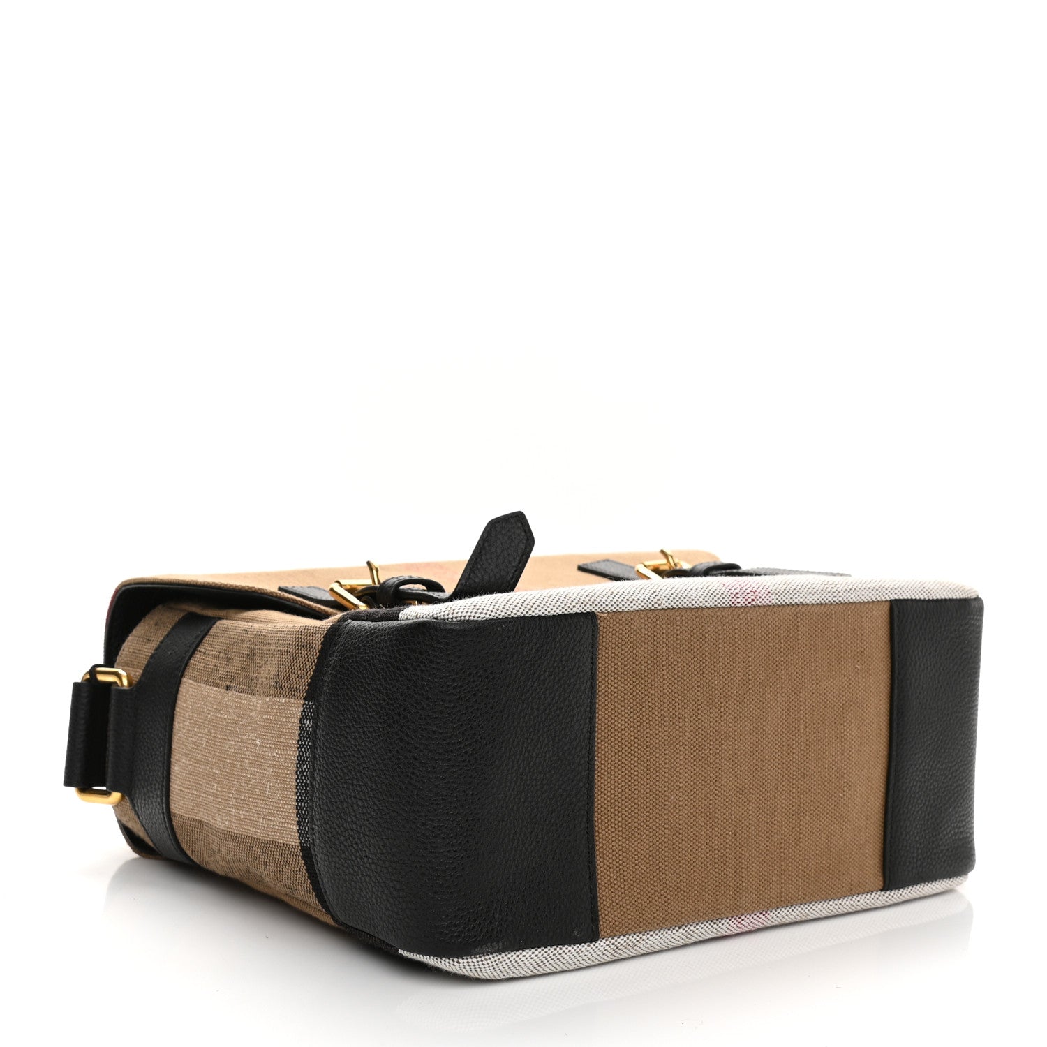Burberry Canvas Mega Check Small Baildon Messenger Bag Black 3 of 10