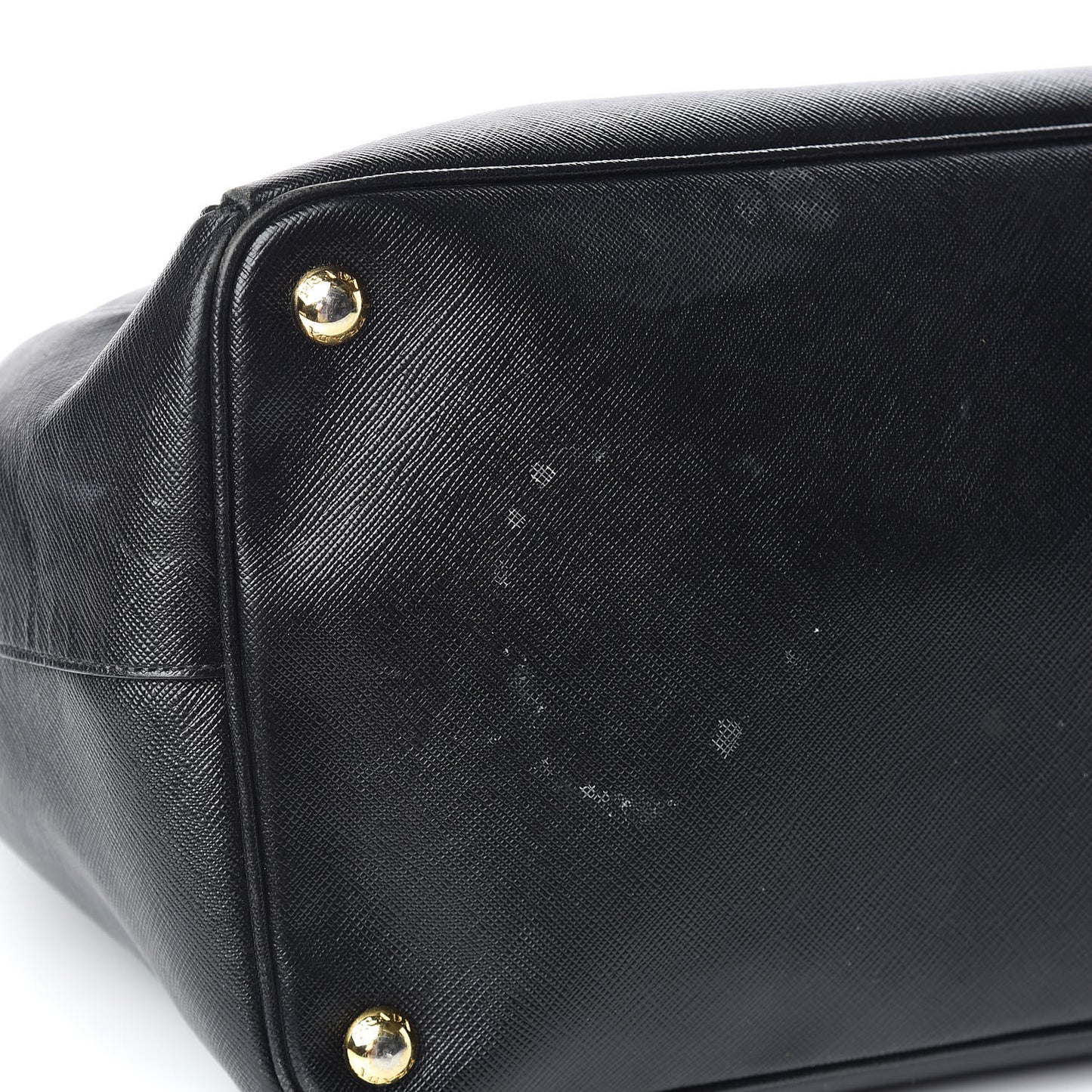 Saffiano Lux Extra Large Galleria Double Zip Tote Black