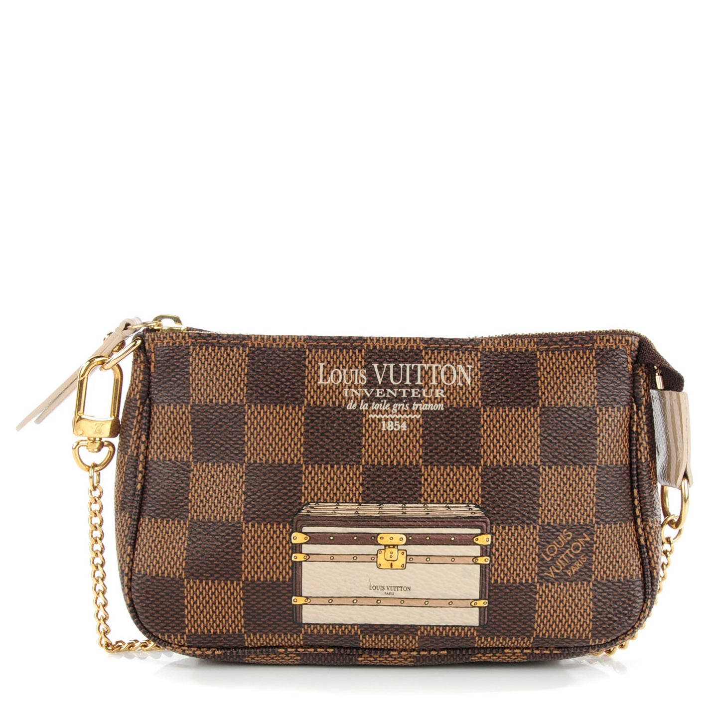 Damier Ebene Trunks and Locks Mini Pochette Accessories