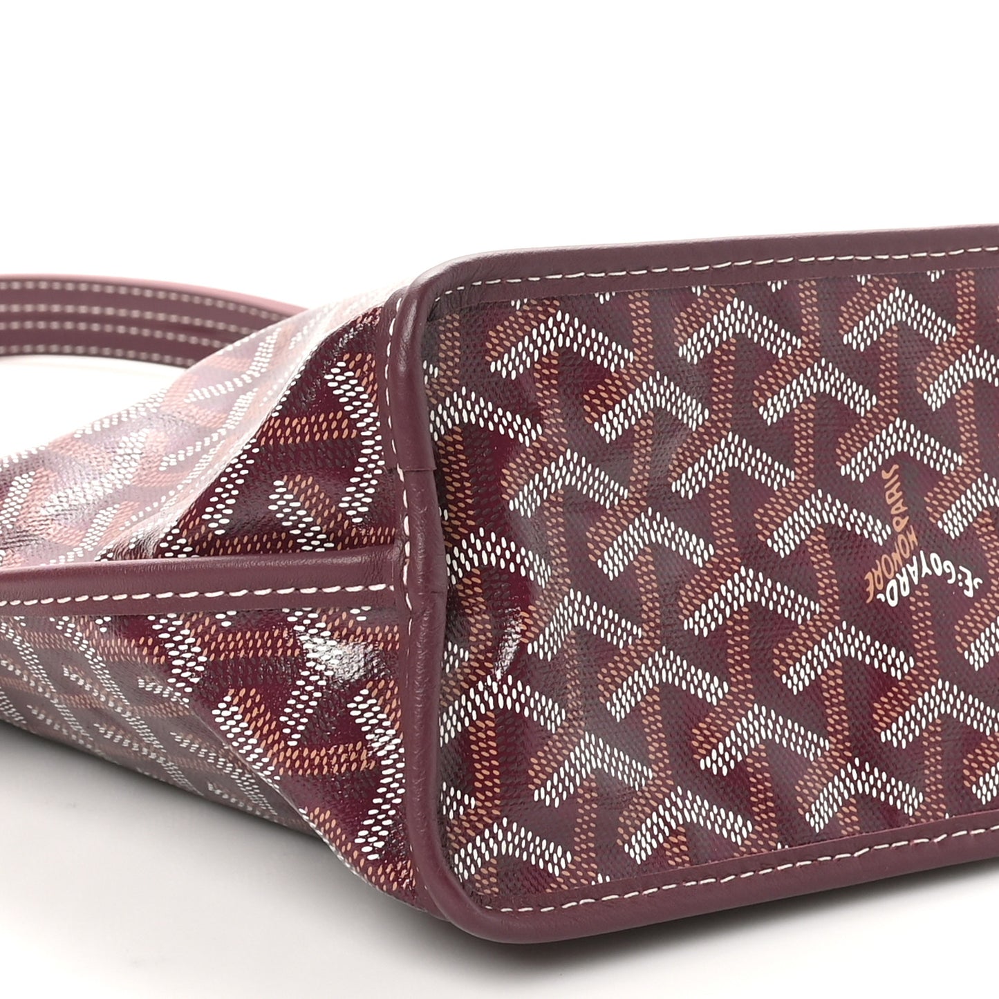 Goyardine Reversible Mini Anjou Burgundy