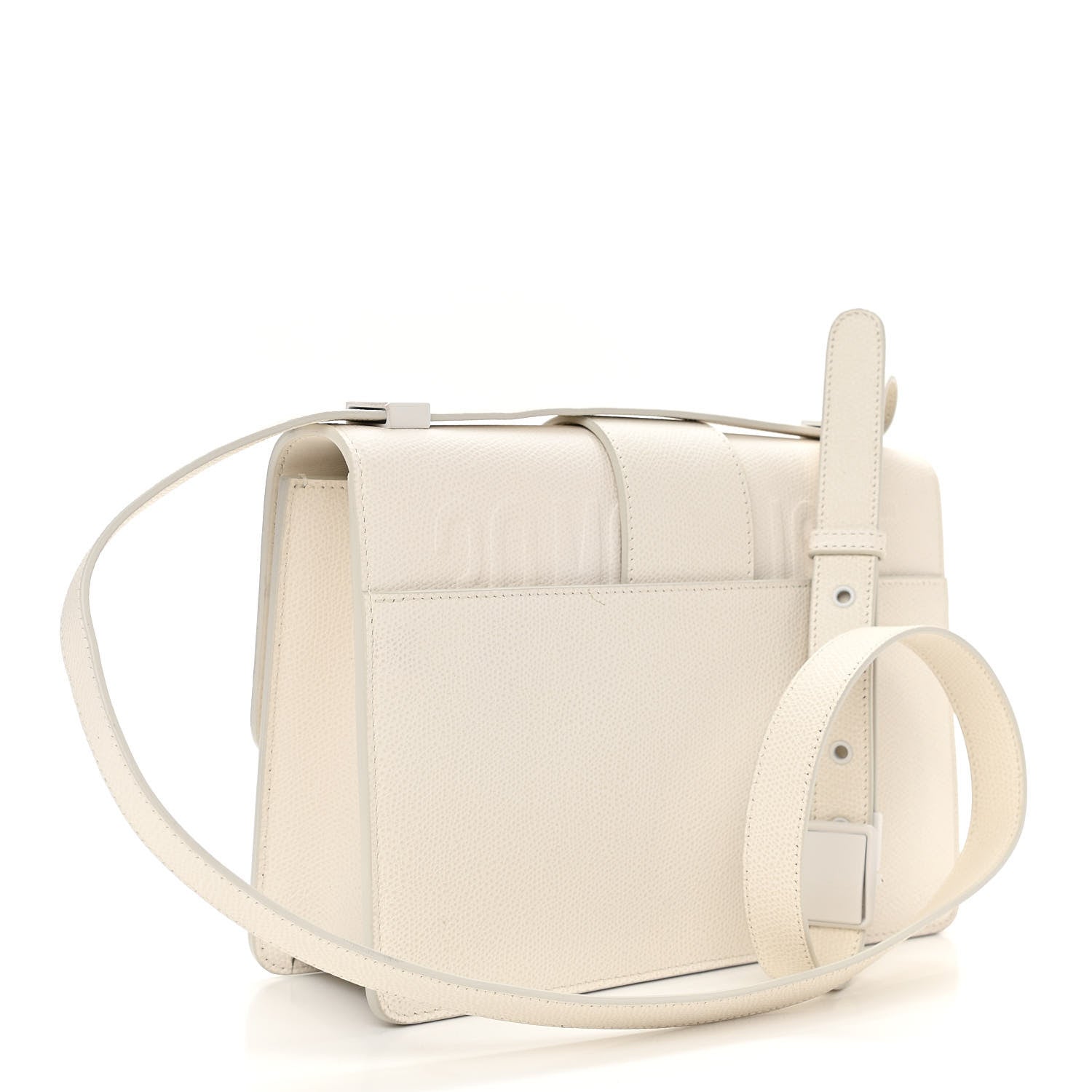Christian Dior Ultra Matte Grained Calfskin 30 Montaigne Flap Bag White 3 of 10