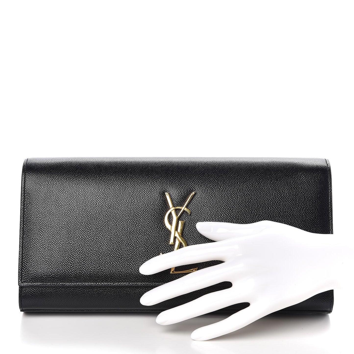 Grain De Poudre Monogram Cassandre Clutch Black