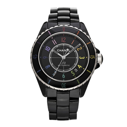 Chanel Stainless Steel Ceramic 38mm J12 Electro Automatic Watch Black 1 of 5