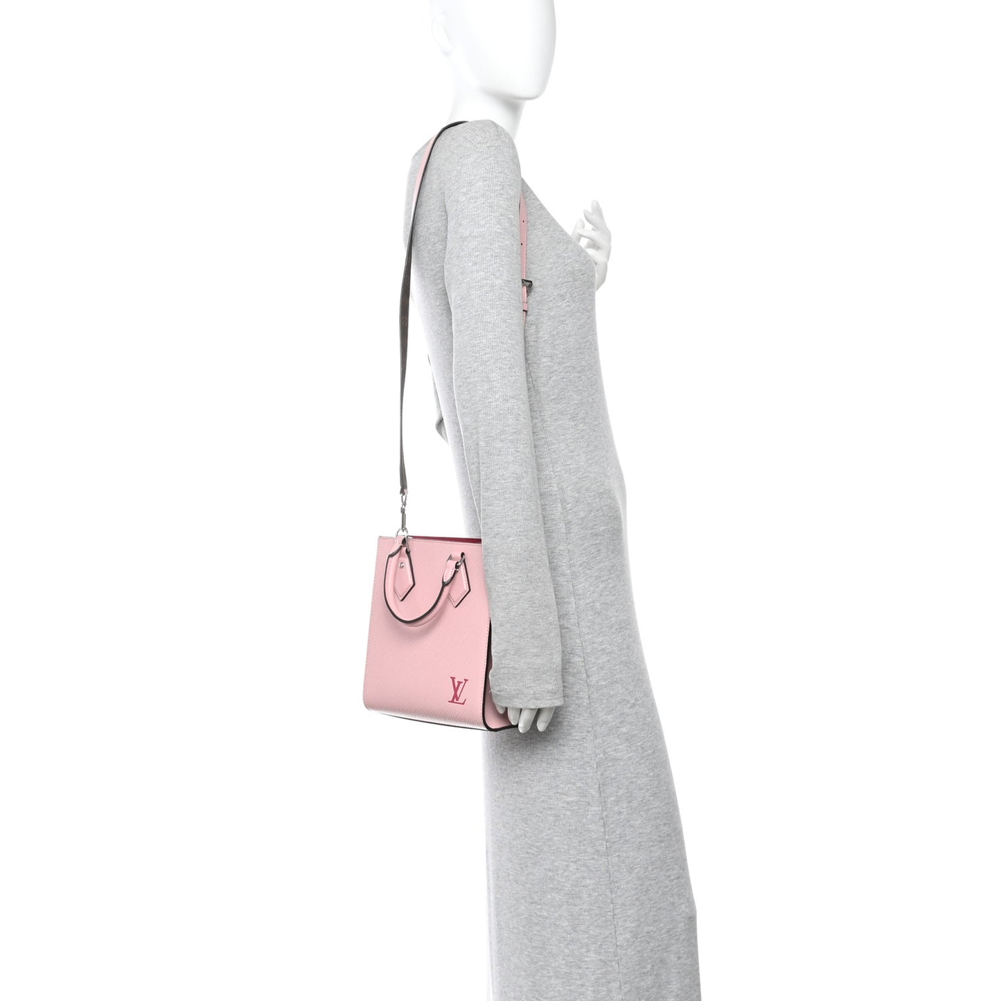 Epi Sac Plat BB Rose Ballerine