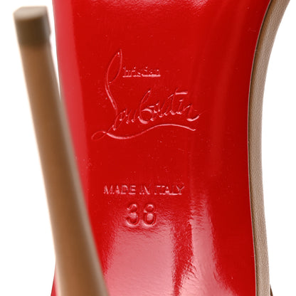 Christian Louboutin Kid Spiked So Me 100 Sandals 38 Nude 7 of 8