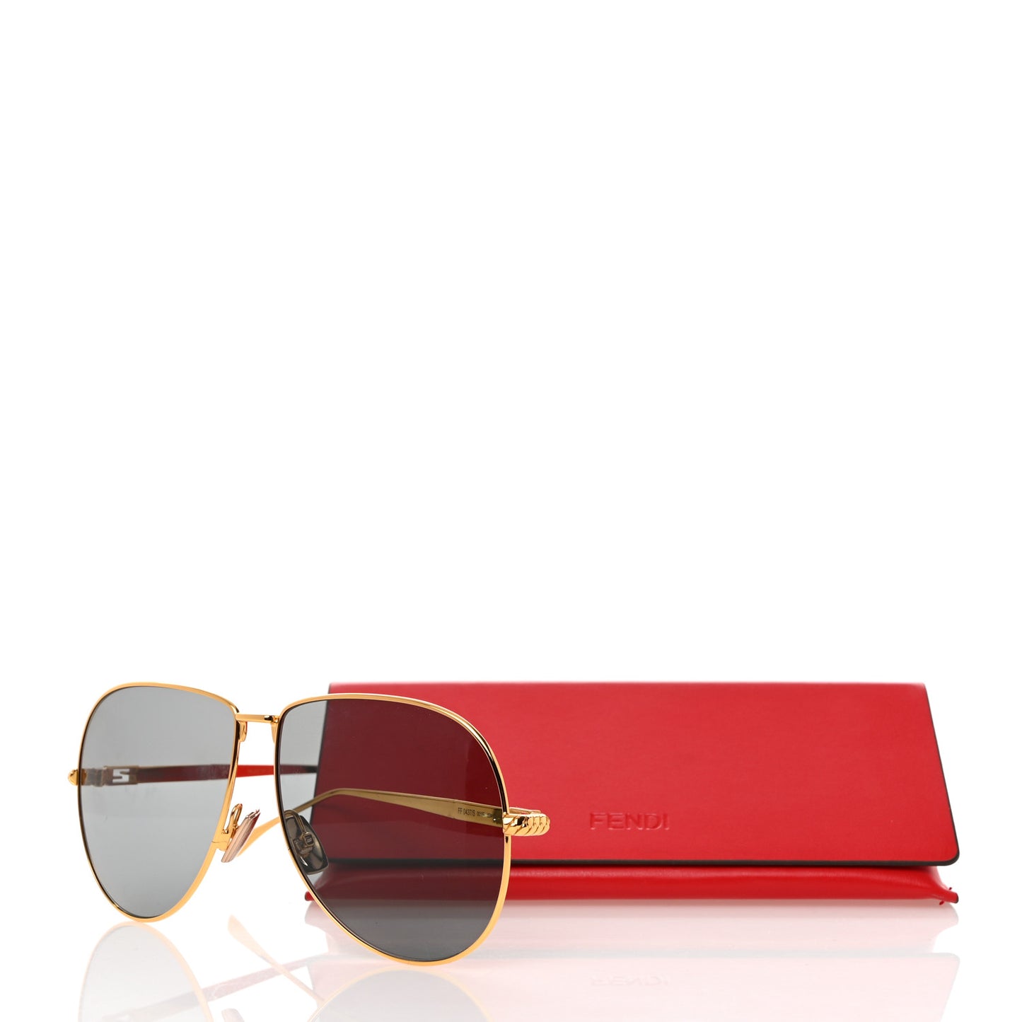Metal Aviator Sunglasses FF 0437/S Gold