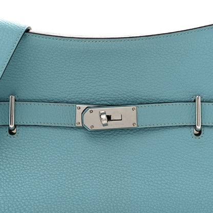 Hermes Taurillon Clemence Jypsiere 34 Bleu Atoll 8 of 14