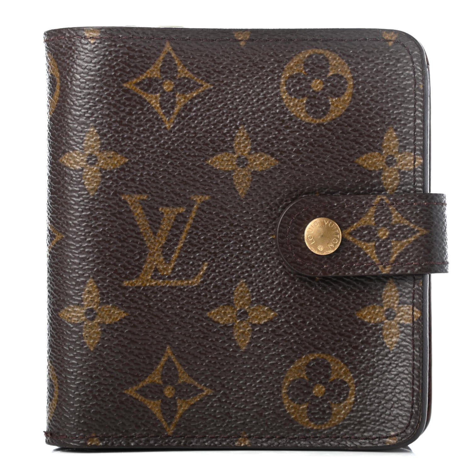 Louis Vuitton Monogram Compact Zippe Zipped Wallet 1 of 8