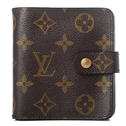 Louis Vuitton Monogram Compact Zippe Zipped Wallet 1 of 8