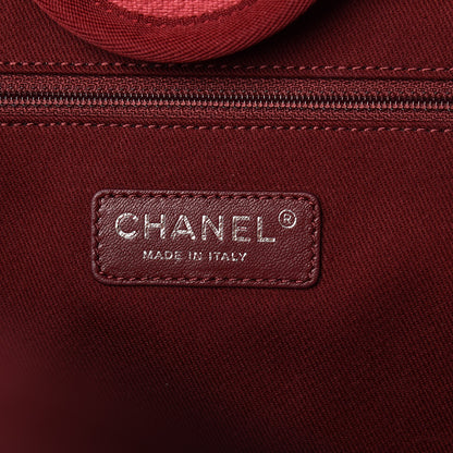 Chanel Canvas Large Deauville Tote Red 6 of 11