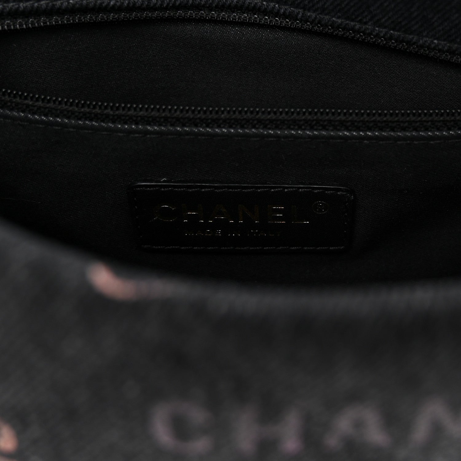 Chanel Denim Quilted Denim Mood Large Flap Black Multicolor 6 of 12