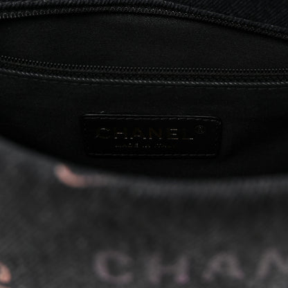 Chanel Denim Quilted Denim Mood Large Flap Black Multicolor 6 of 12
