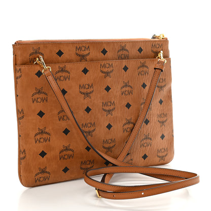 MCM Visetos Original Medium Pouch Cognac 3 of 10