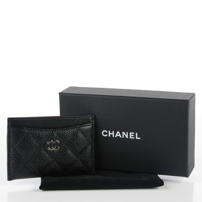 Chanel Caviar Quilted Card Holder Black 5 of 9