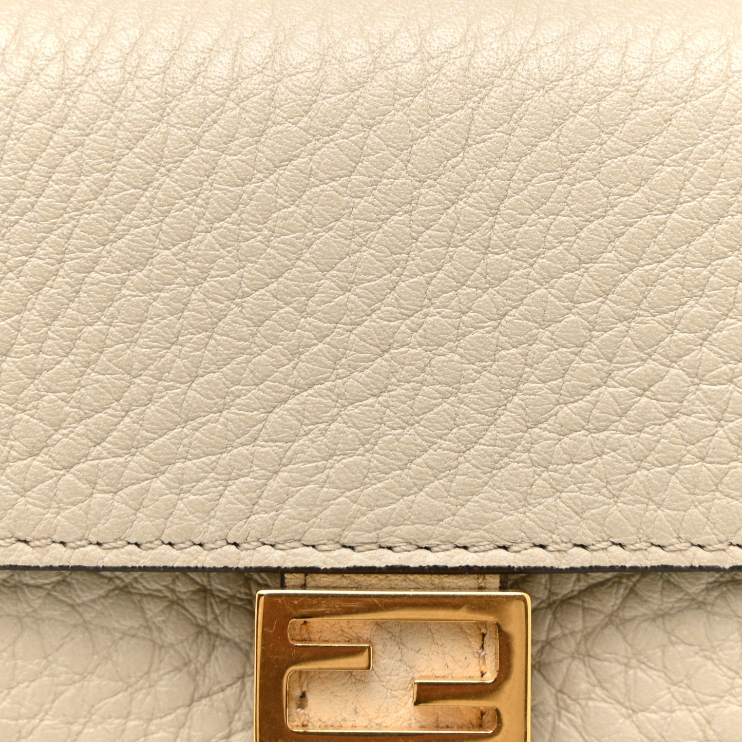Cuoio Romano Micro Baguette Charm Latte