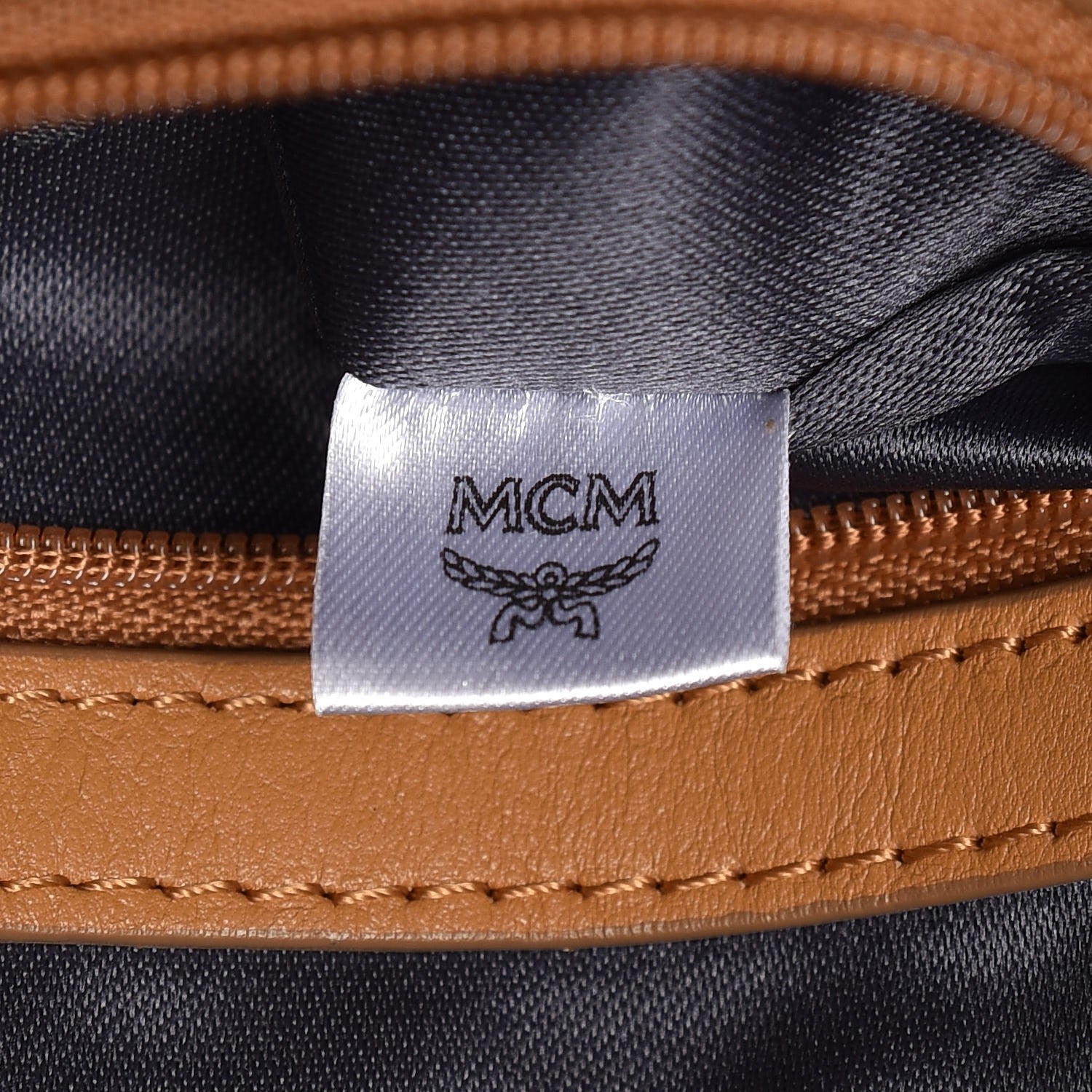 MCM Visetos Studded Small Stark Backpack Cognac 8 of 13