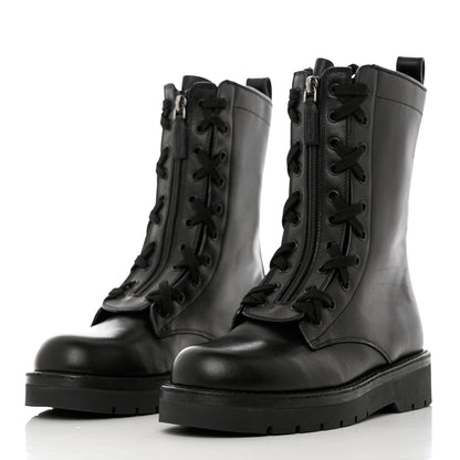 Valentino Garavani Calfskin XCombat 20/40mm Boots 38.5 Black 3 of 10