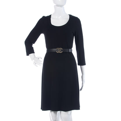 Chanel Calfskin CC Chain Belt 85 34 Black 2 of 8