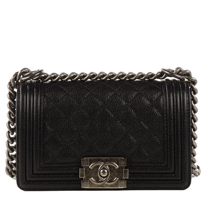 Chanel Caviar Quilted Small Boy Flap Black 1 of 9