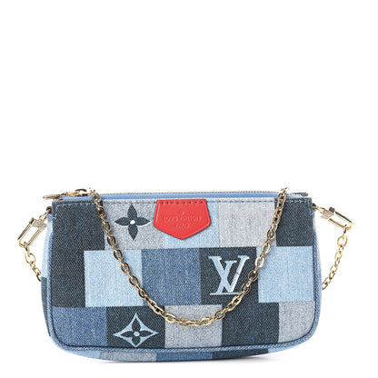 Louis Vuitton Denim Multi Pochette Accessories Mini Pochette 1 of 8