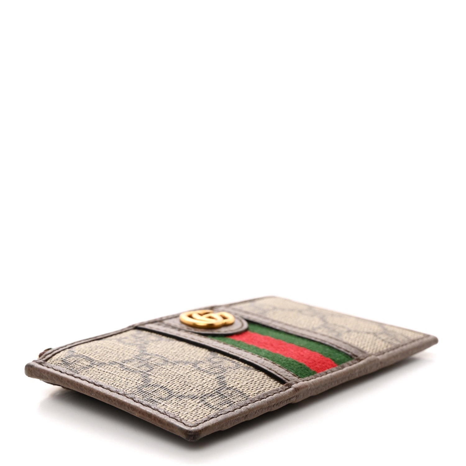 Gucci GG Supreme Monogram Web Ophidia Coin Case Brown 4 of 7