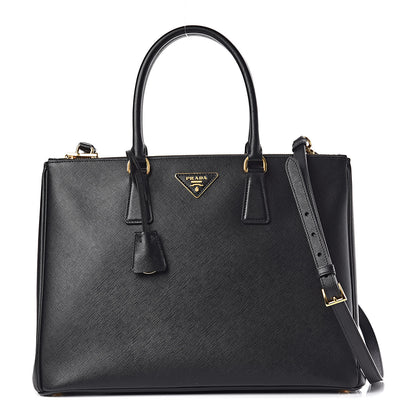 Prada Saffiano Large Galleria Double Zip Tote Black 1 of 10