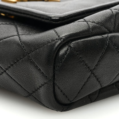 Saint Laurent Lambskin Quilted Monogram Mini Nolita Black 8 of 8
