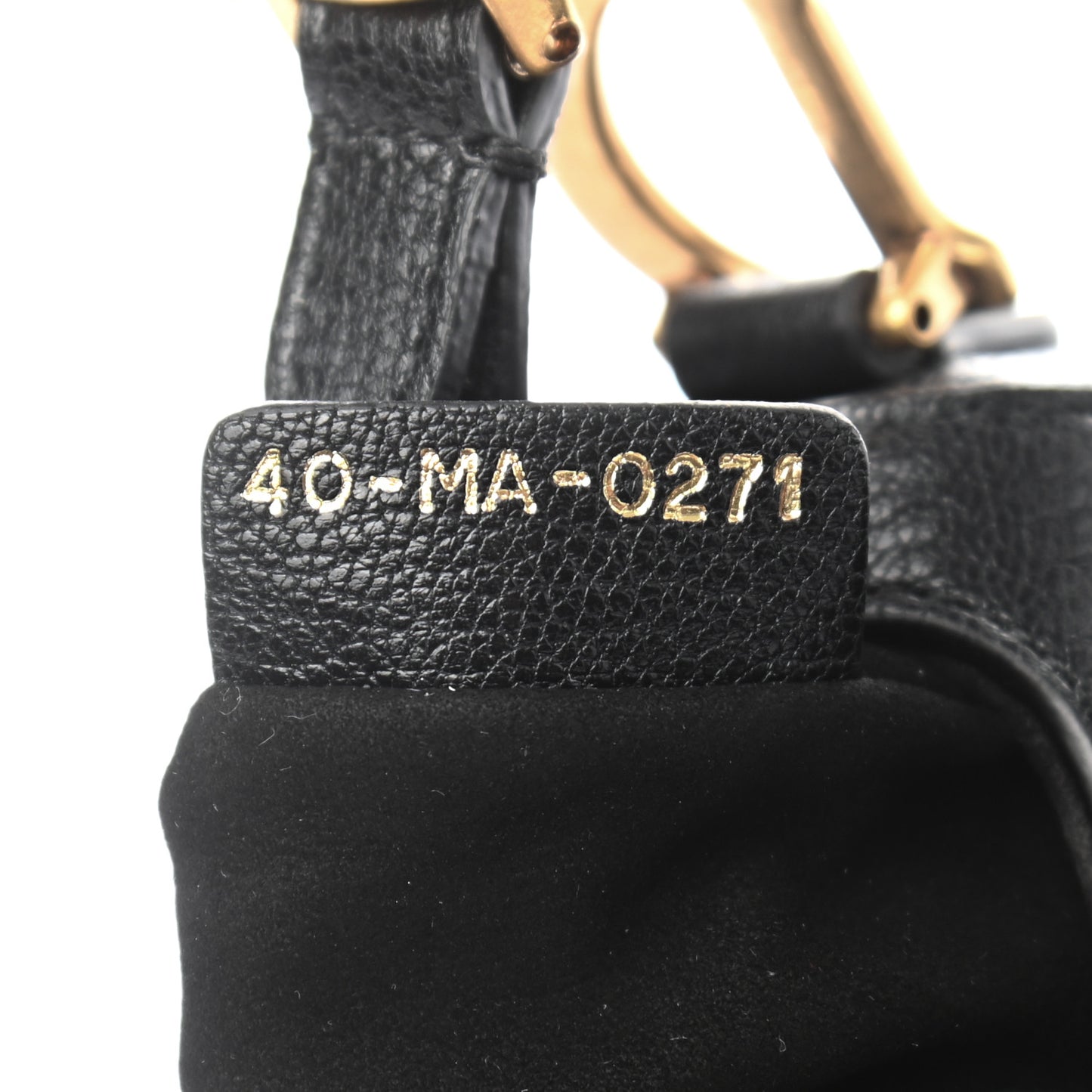 Goatskin Micro Saddle Bag Black