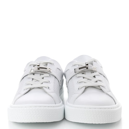 Hermes Calfskin Perforated Day Sneakers 38 White 2 of 8