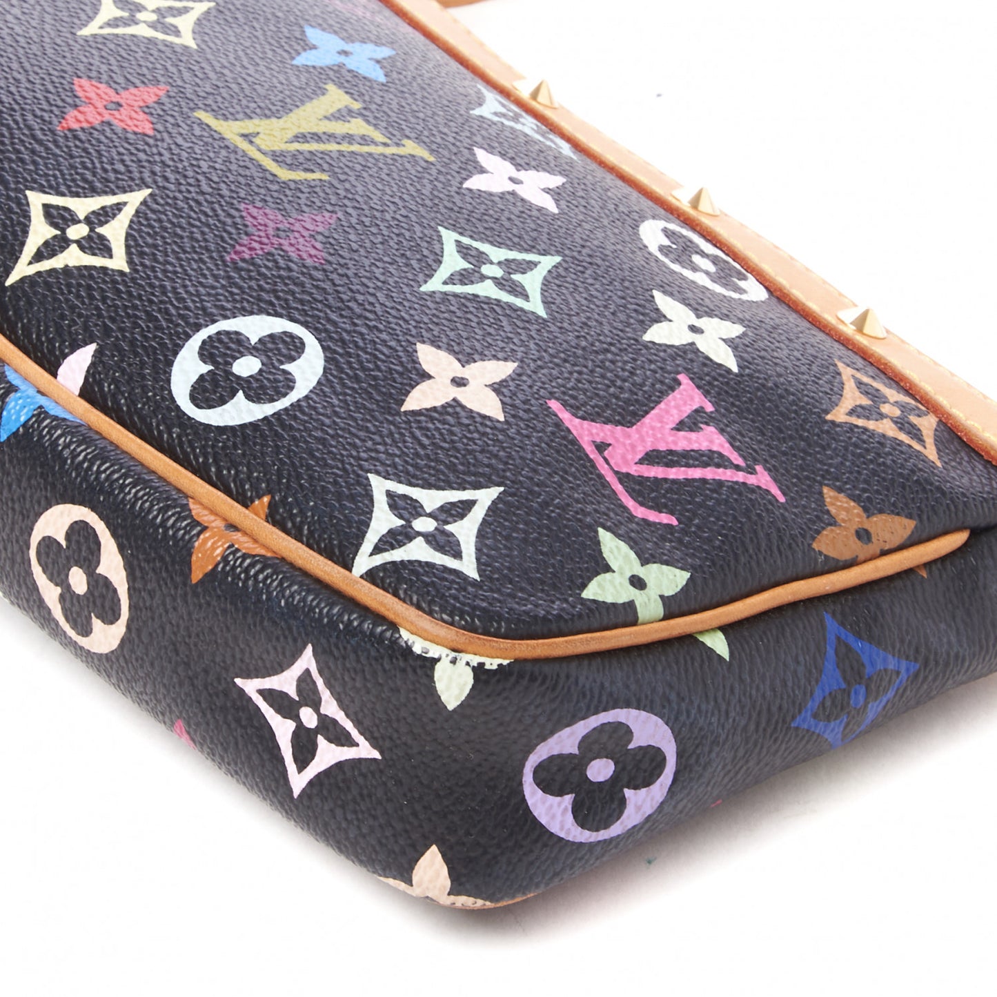 Monogram Multicolor Pochette Accessories Black