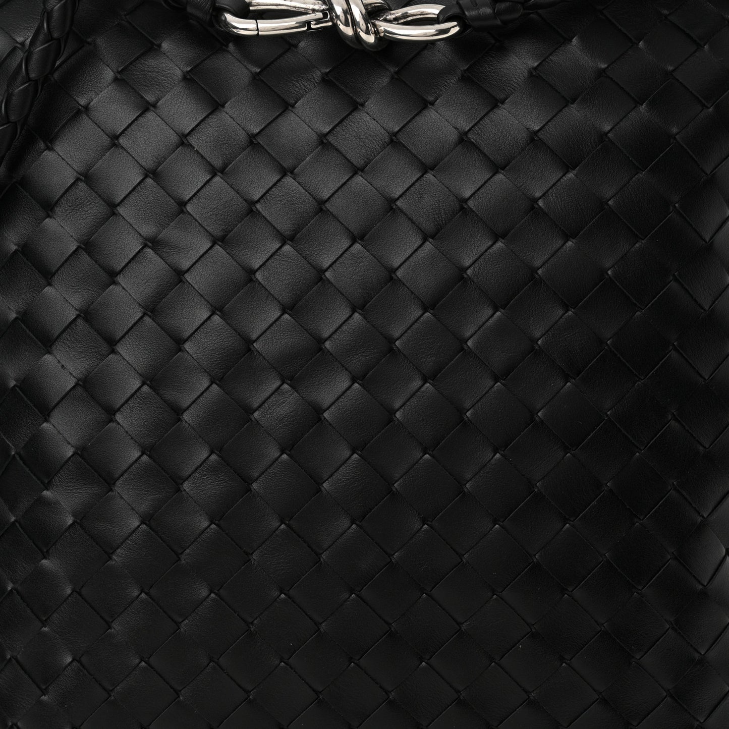 Nappa Intrecciato Andiamo Flat Messenger Black