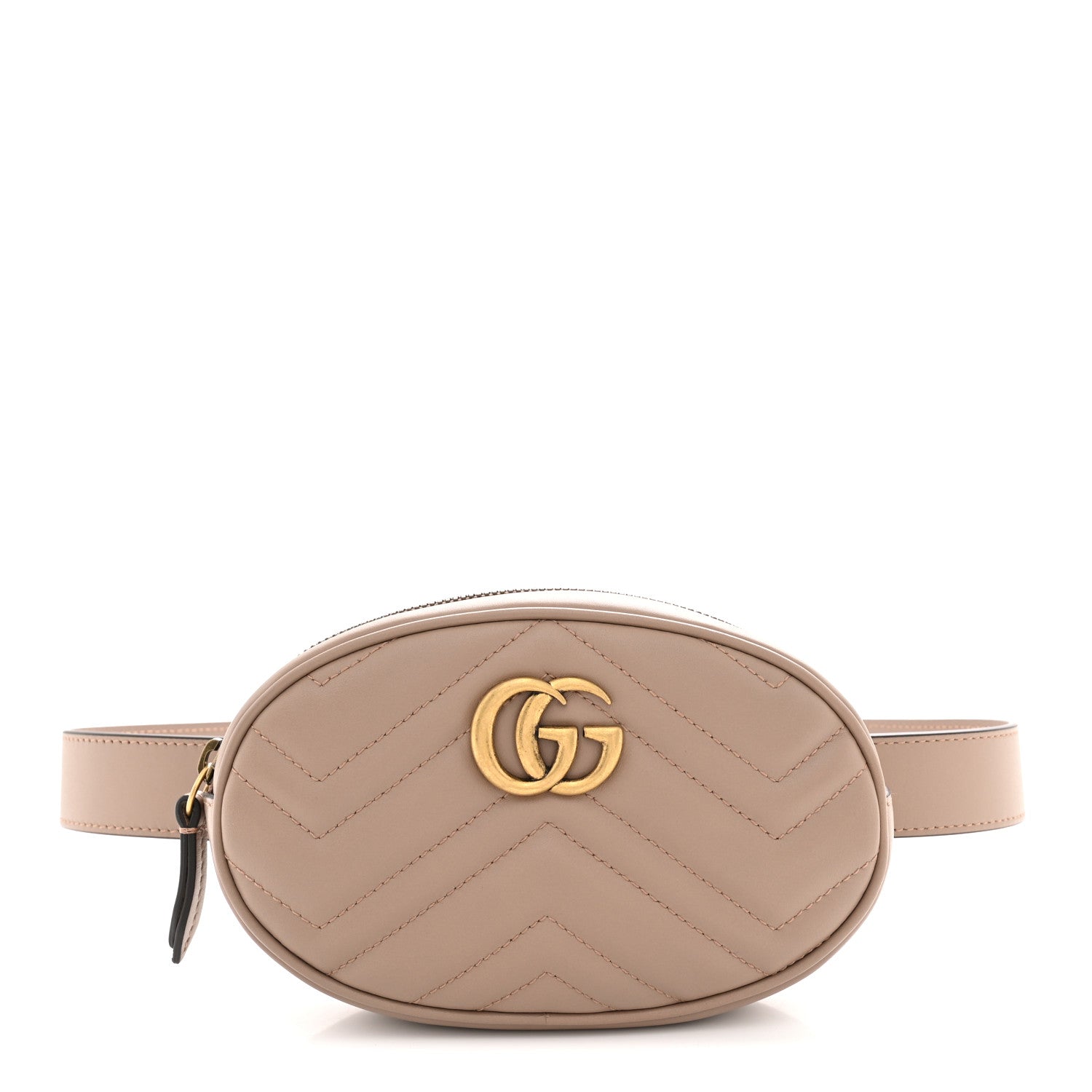 Gucci Calfskin Matelasse GG Marmont Belt Bag 85 34 Porcelain Rose 1 of 11