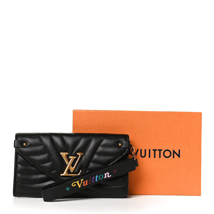 Louis Vuitton Calfskin New Wave Long Wallet Black 11 of 11