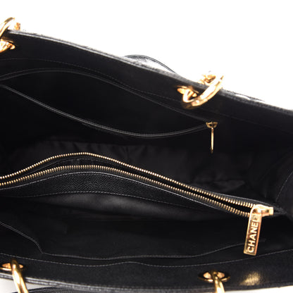 Chanel Caviar Quilted XL Grand Shopping Tote GST Black 5 of 10