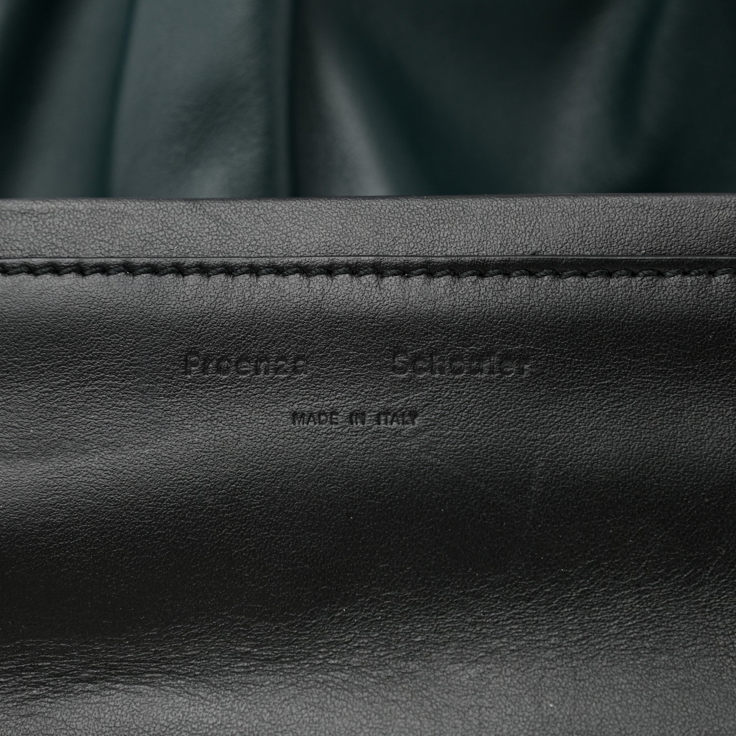 Proenza Schouler Calfskin Large Ruched Tote Petrol Green 8 of 13