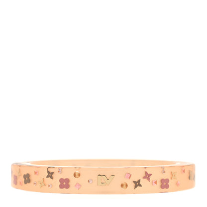Louis Vuitton Resin Swarovski Inclusion Art Deco TPM Bracelet S Beige 1 of 4