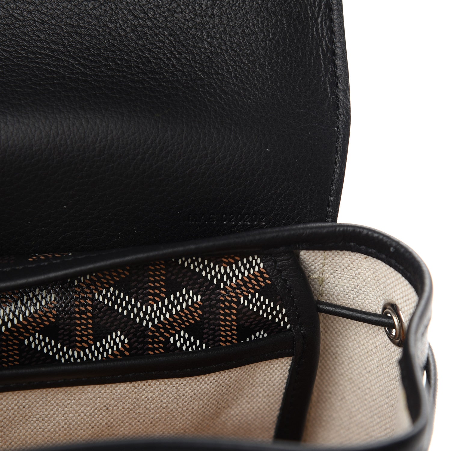 Goyard Goyardine Calfskin Mini Alpin Backpack Black 7 of 9
