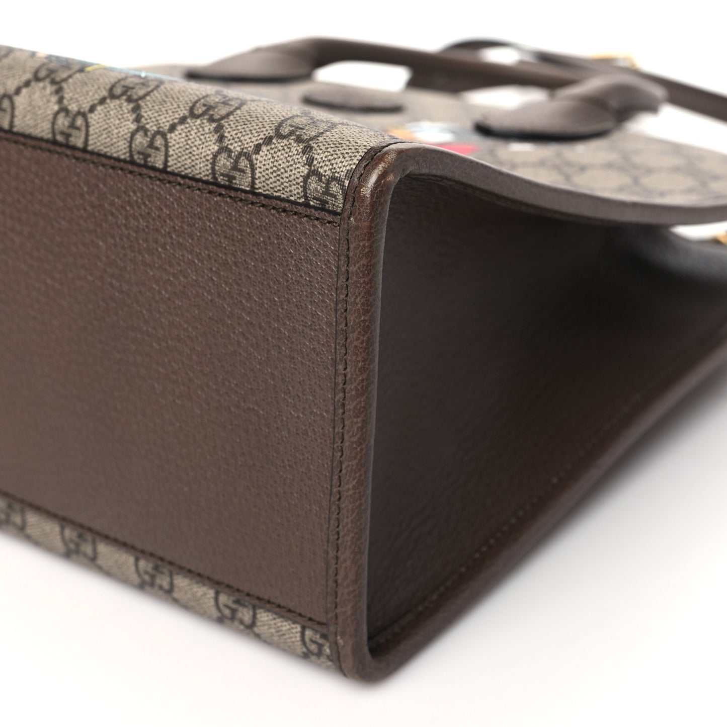 X DISNEY GG Supreme Monogram Donald Duck Retro Interlocking G Tote Bag Beige Multicolor New Acero