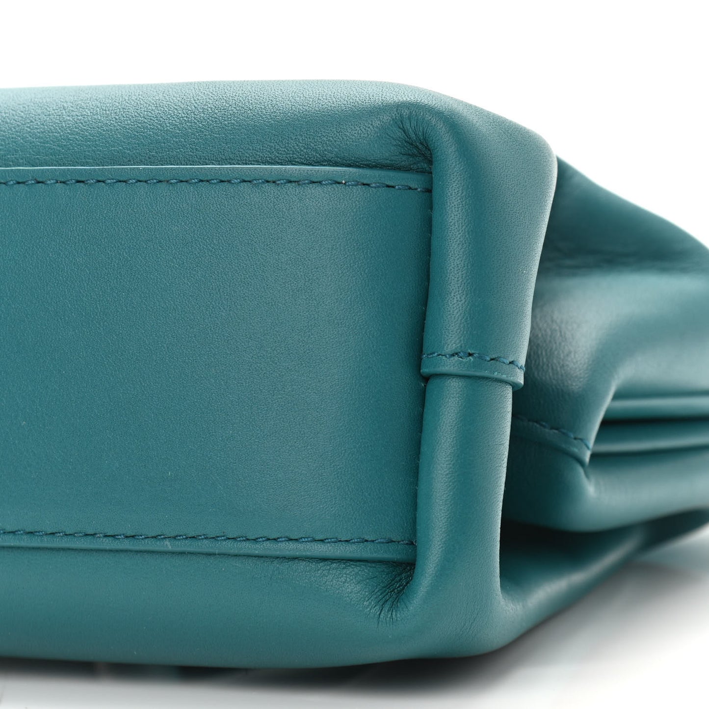 Calfskin Small The Point Triangle Bag Mallard