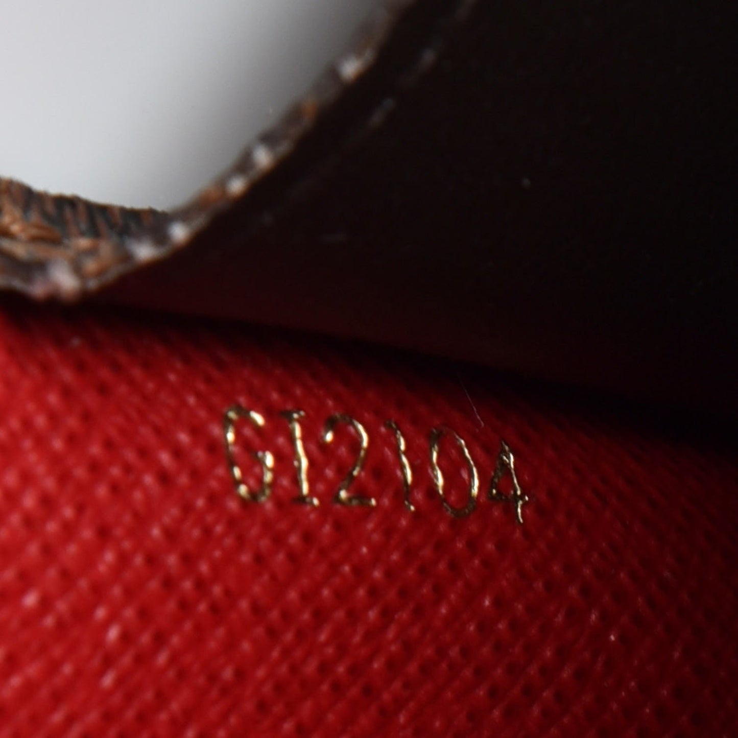 Damier Ebene Josephine Wallet Red