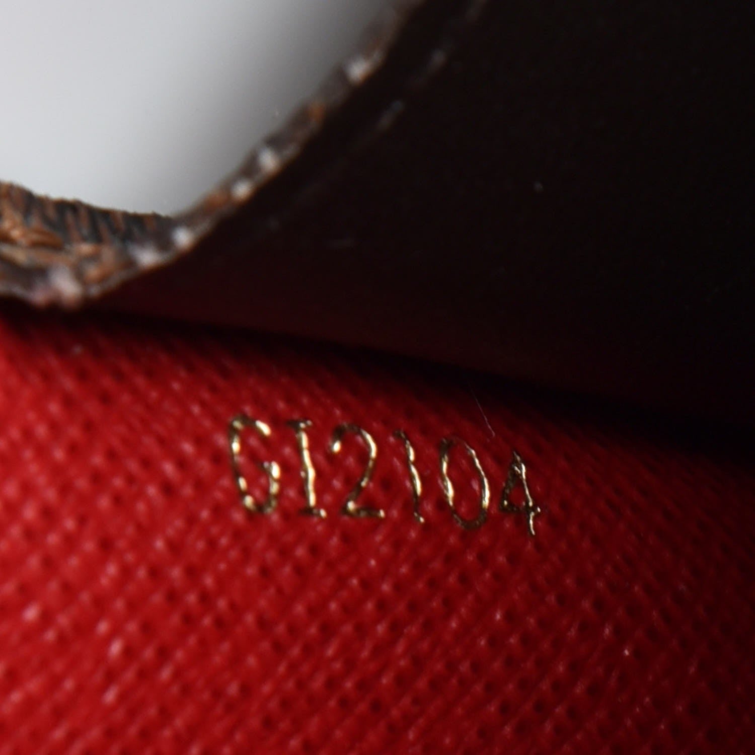 Louis Vuitton Damier Ebene Josephine Wallet Red 7 of 11
